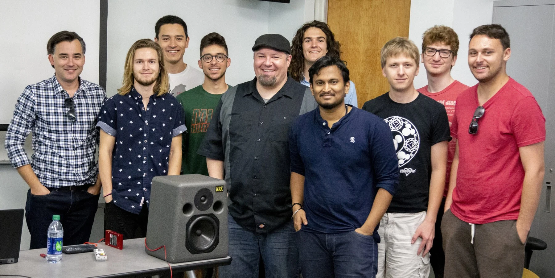 Jim DeGrandis with students at the Frost School of Music